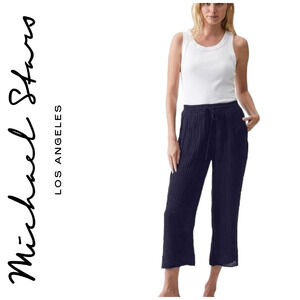 Michael Stars Navy Wide Leg Pants